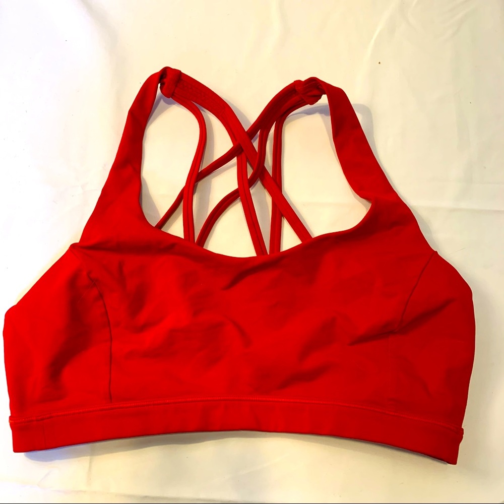 Lululemon red sports bra 8